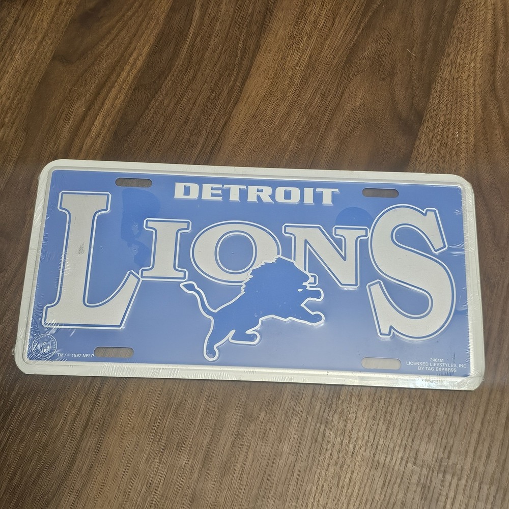 NFL Detroit Lions License Plate. Sealed‎ Check Pics For Condition